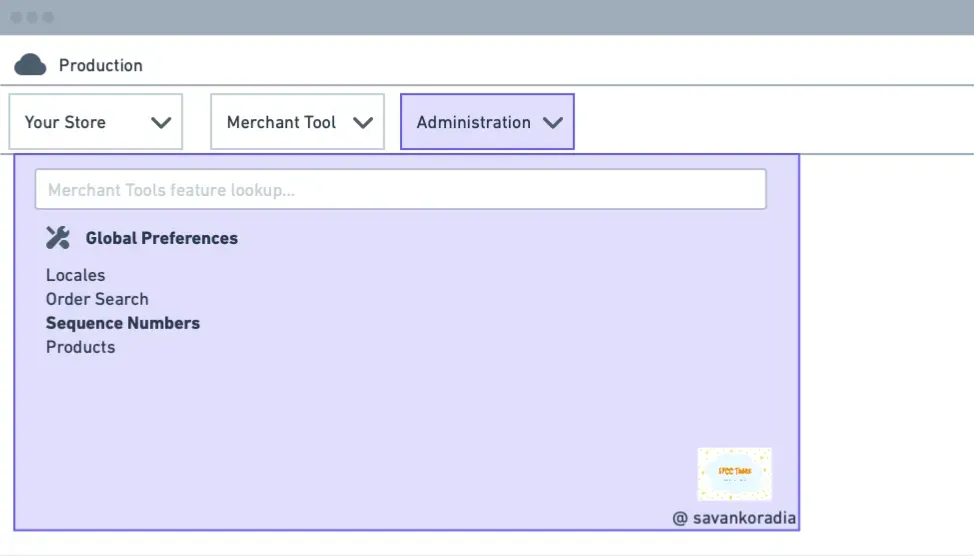 Sequence number preferences in Administration BM