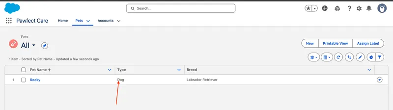 Result after sharing