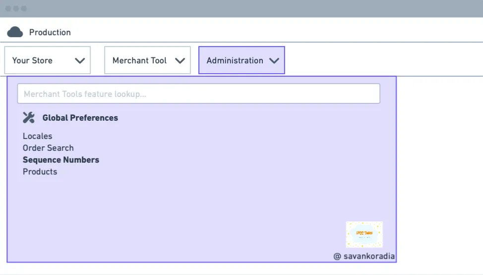 Sequence number preferences in Administration BM