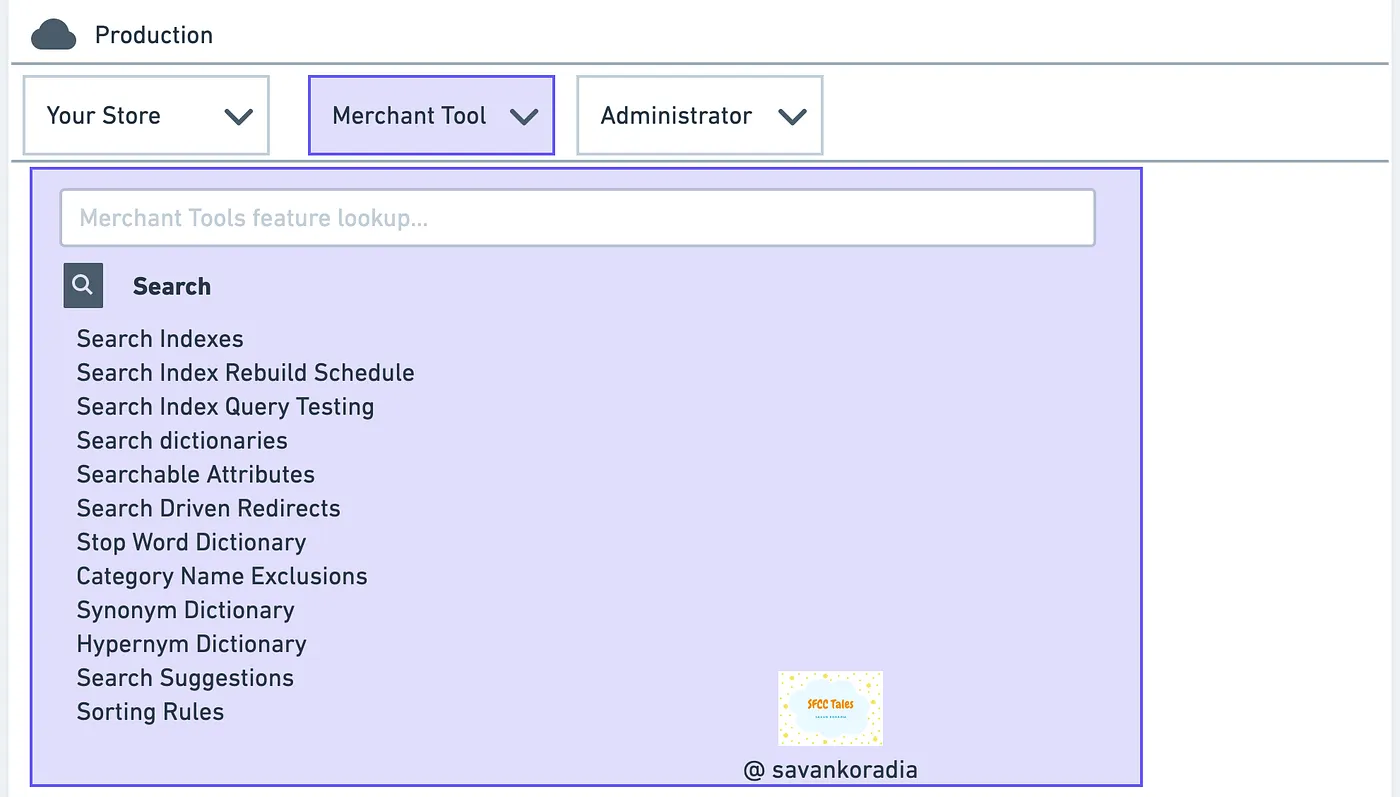 Search Setting in the BM