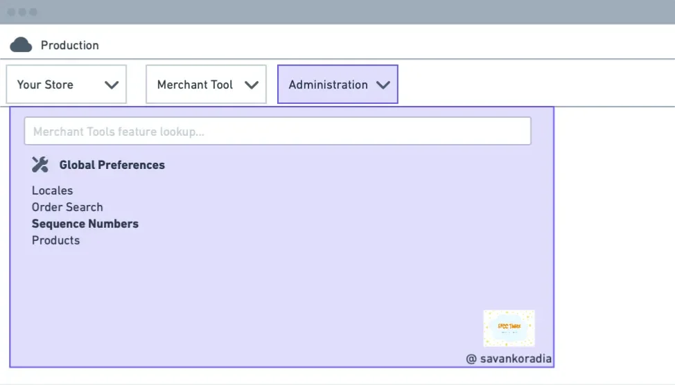 Sequence number preferences in Administration BM