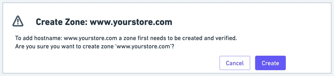 Create Zone