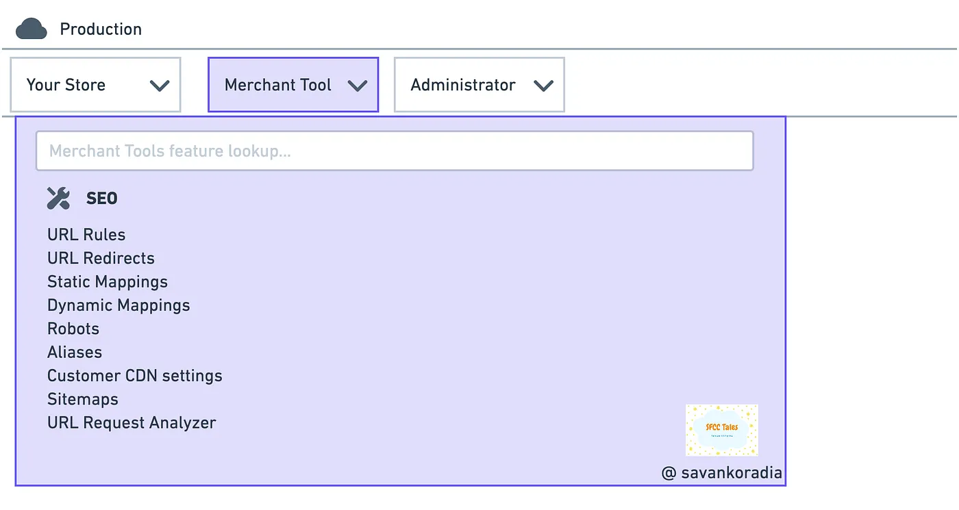 Alias path in the merchant tool