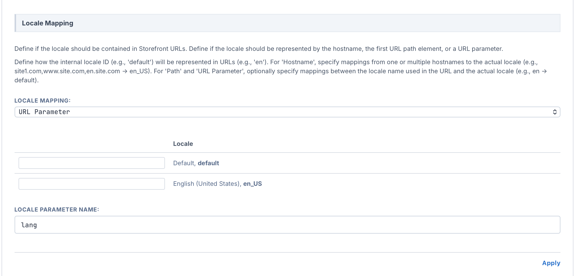 Locale Mappings
