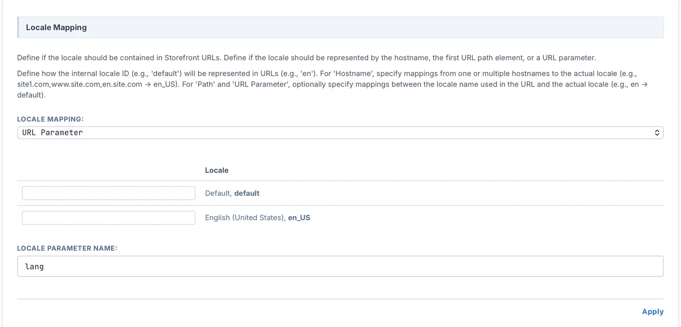 Locale Mappings